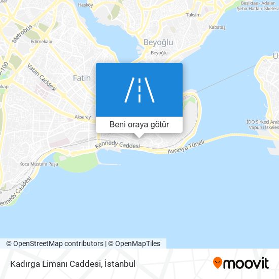 Kadırga Limanı Caddesi harita