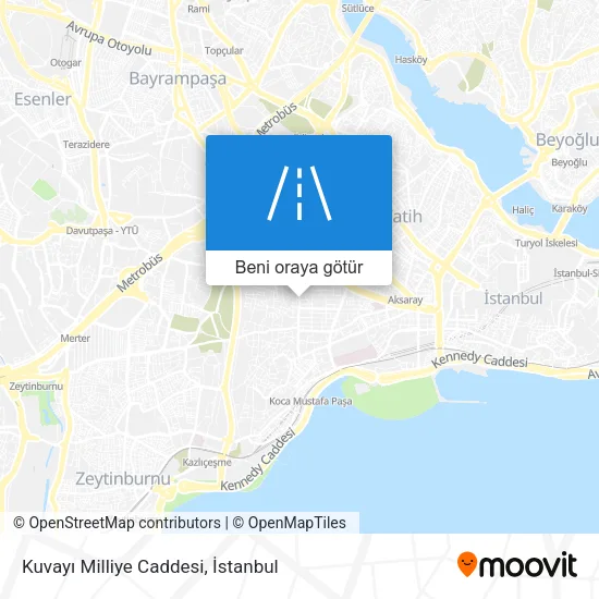 Kuvayı Milliye Caddesi harita