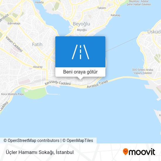 Üçler Hamamı Sokağı harita