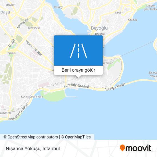 Nişanca Yokuşu harita
