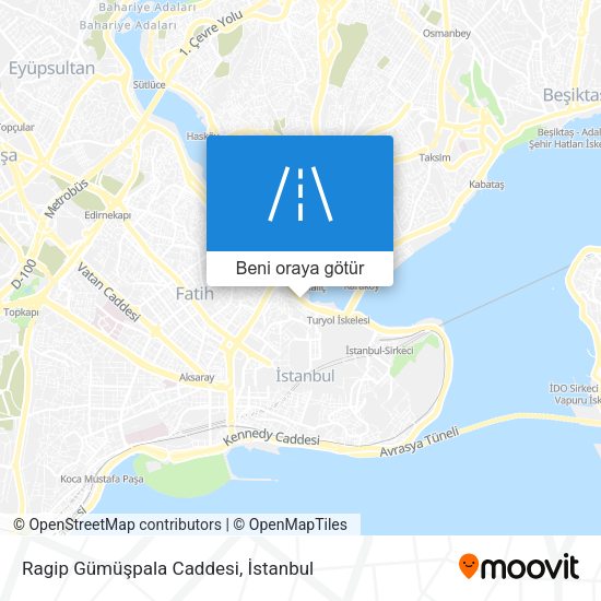 Ragip Gümüşpala Caddesi harita