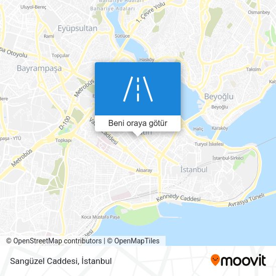 Sangüzel Caddesi harita