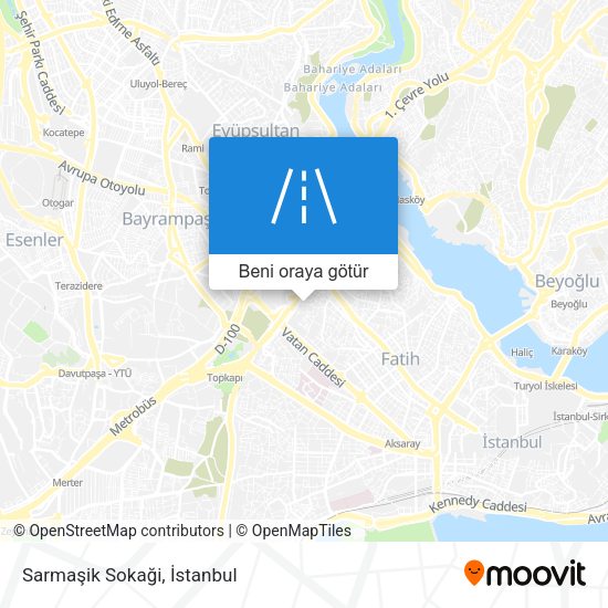 Sarmaşik Sokaği harita