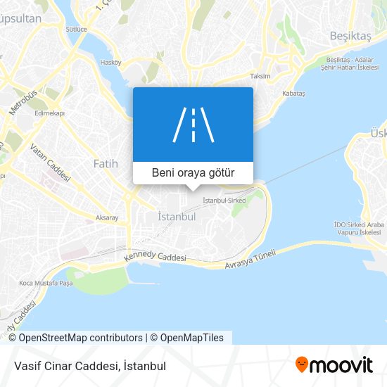 Vasif Cinar Caddesi harita