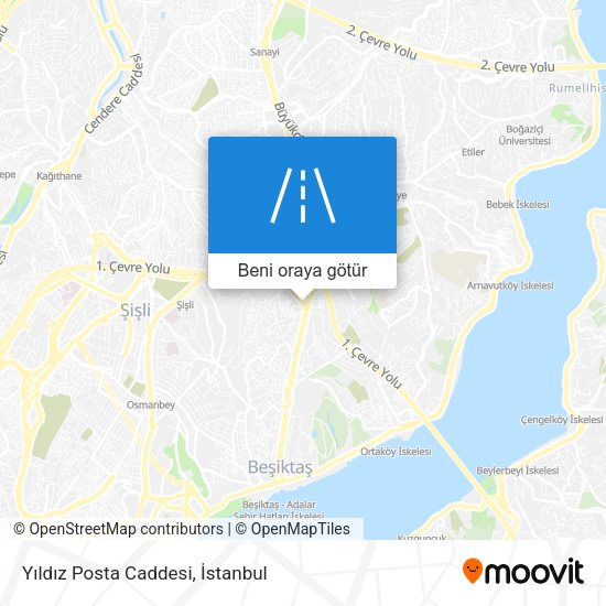 Yıldız Posta Caddesi harita