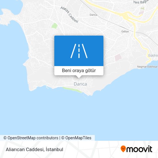 Aliarıcan Caddesi harita