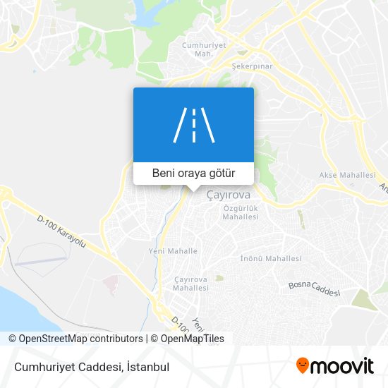 Cumhuriyet Caddesi harita