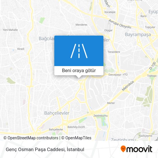 Genç Osman Paşa Caddesi harita