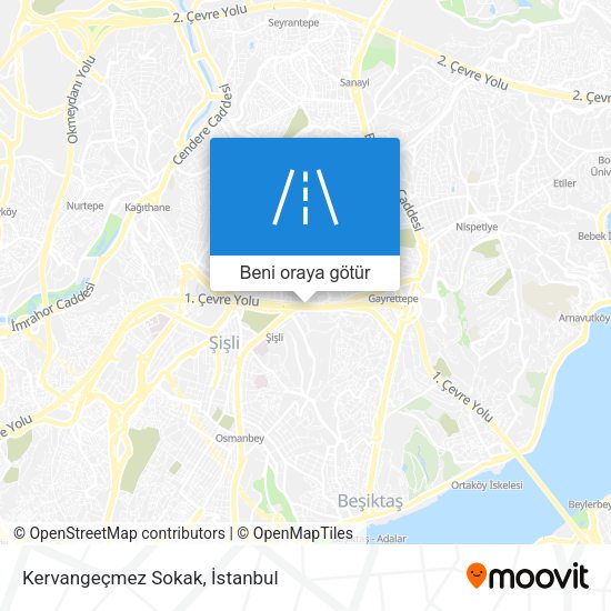 Kervangeçmez Sokak harita
