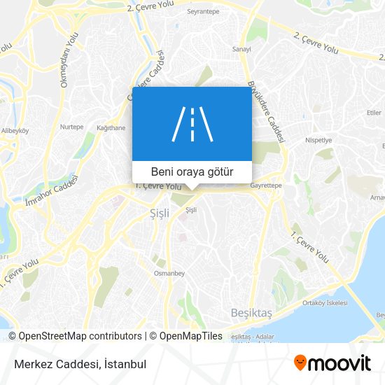 Merkez Caddesi harita