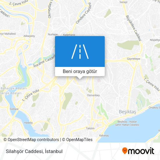 Silahşör Caddesi harita