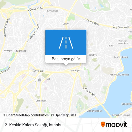 2. Keskin Kalem Sokağı harita