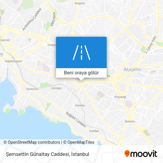 Şemsettin Günaltay Caddesi harita