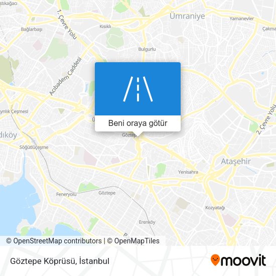 Göztepe Köprüsü harita