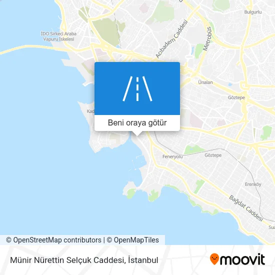 Münir Nürettin Selçuk Caddesi harita