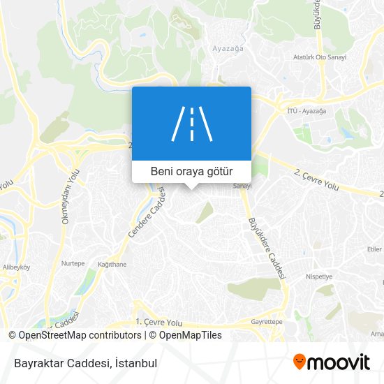 Bayraktar Caddesi harita