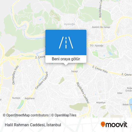 Halil Rahman Caddesi harita