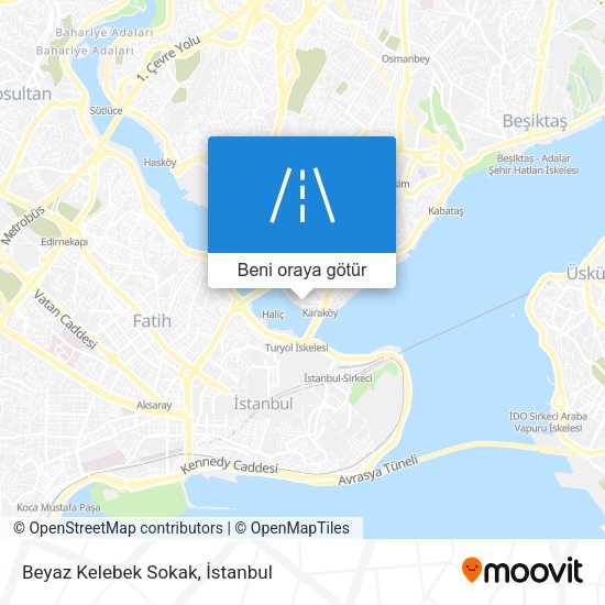 Beyaz Kelebek Sokak harita