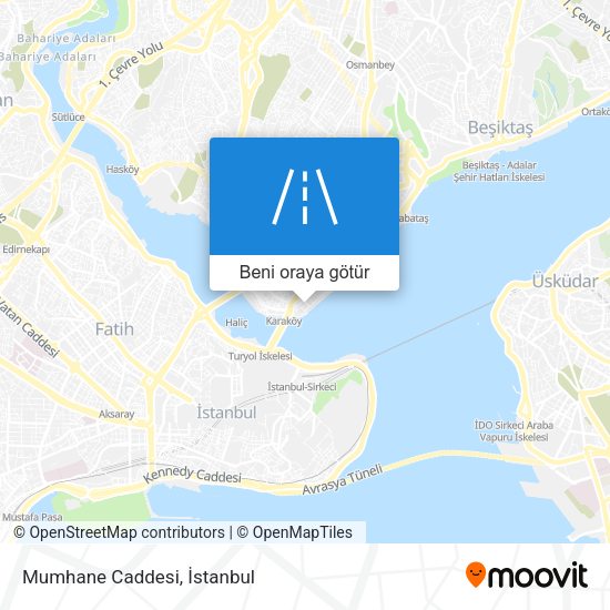 Mumhane Caddesi harita