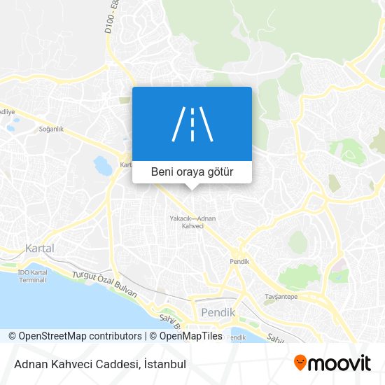 Adnan Kahveci Caddesi harita