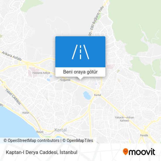 Kaptan-I Derya Caddesi harita