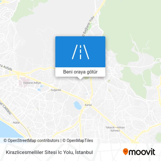 Kirazlicesmelliler Sitesi Ic Yolu harita
