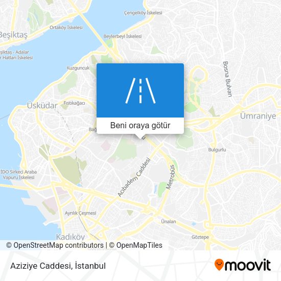 Aziziye Caddesi harita