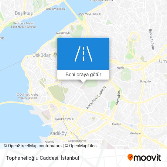 Tophanelioğlu Caddesi harita