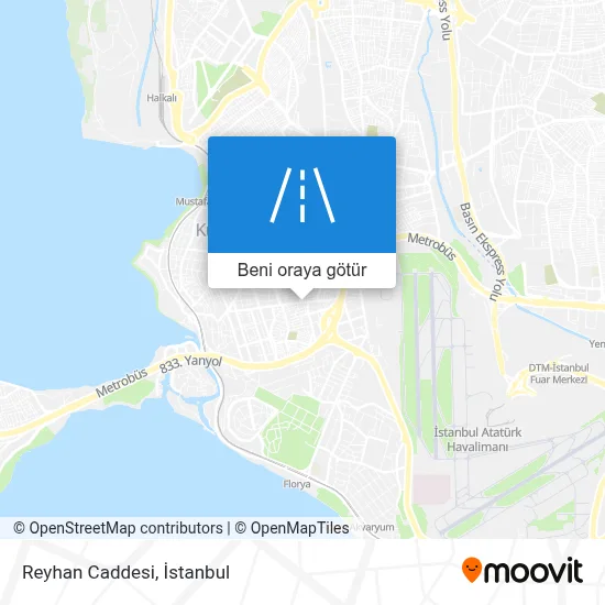 Reyhan Caddesi harita