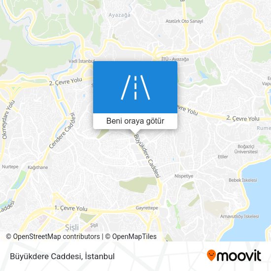 Büyükdere Caddesi harita