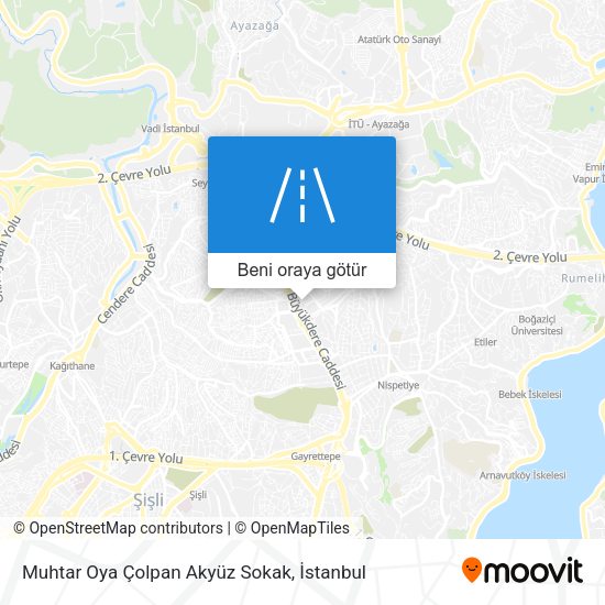 Muhtar Oya Çolpan Akyüz Sokak harita