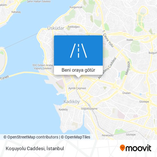 Koşuyolu Caddesi harita