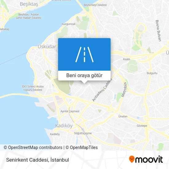 Senirkent Caddesi harita