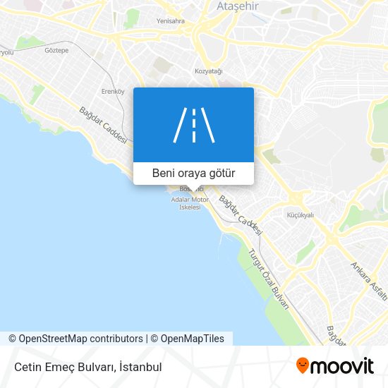Cetin Emeç Bulvarı harita