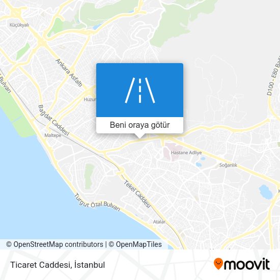 Ticaret Caddesi harita