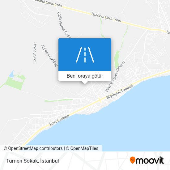 Tümen Sokak harita