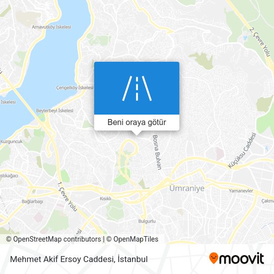 Mehmet Akif Ersoy Caddesi harita