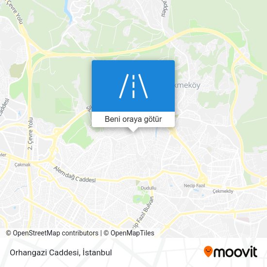 Orhangazi Caddesi harita