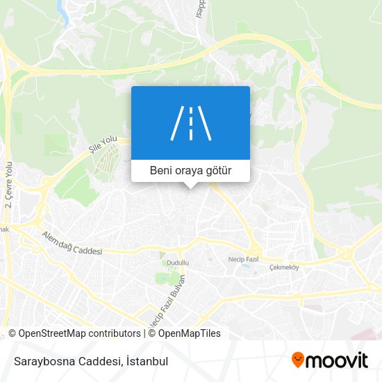 Saraybosna Caddesi harita