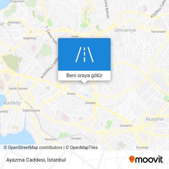 Ayazma Caddesi harita