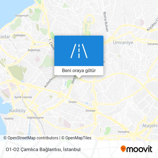 O1-O2 Çamlıca Bağlantısı harita