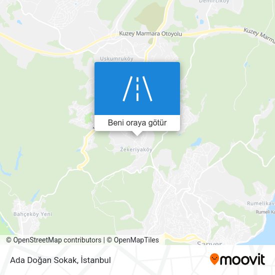 Ada Doğan Sokak harita