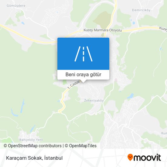 Karaçam Sokak harita
