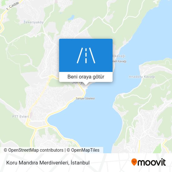 Koru Mandıra Merdivenleri harita