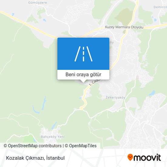 Kozalak Çıkmazı harita