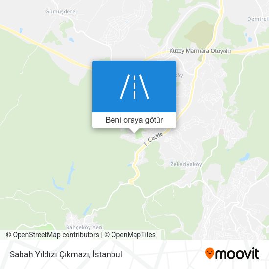 Sabah Yıldızı Çıkmazı harita