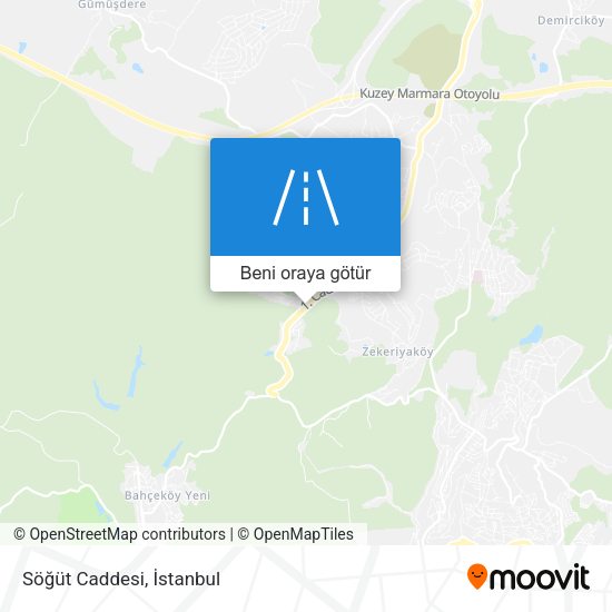 Söğüt Caddesi harita