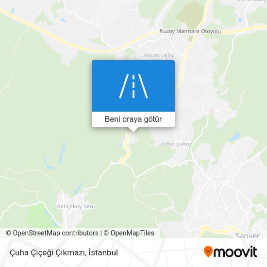 Çuha Çiçeği Çıkmazı harita