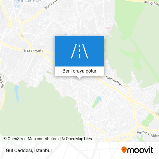 Gül Caddesi harita
