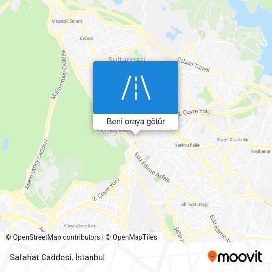 Safahat Caddesi harita